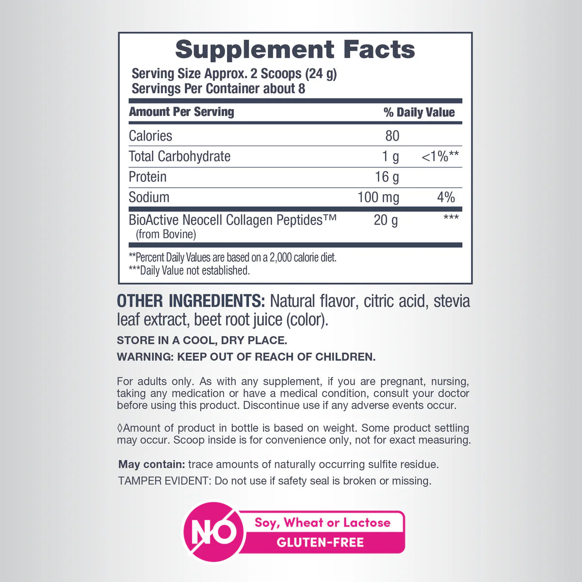 Collagen Peptides Berry Lemon Flavor